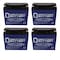 Mighty Max Battery 12V 22AH GEL Replacement Battery for QuickCableRescue 2000 PowerPack JumpStart - 4PK MAX3935162 - alternate 1